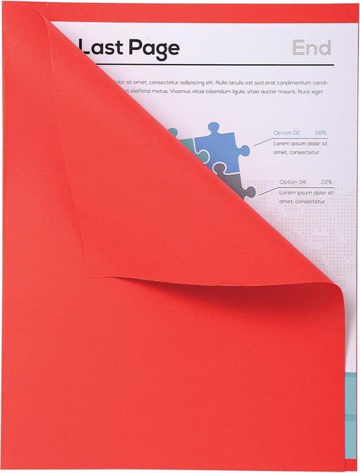 Exacompta Forever Square Cut Folder A4 Red Manila 170 gsm Pack of 500