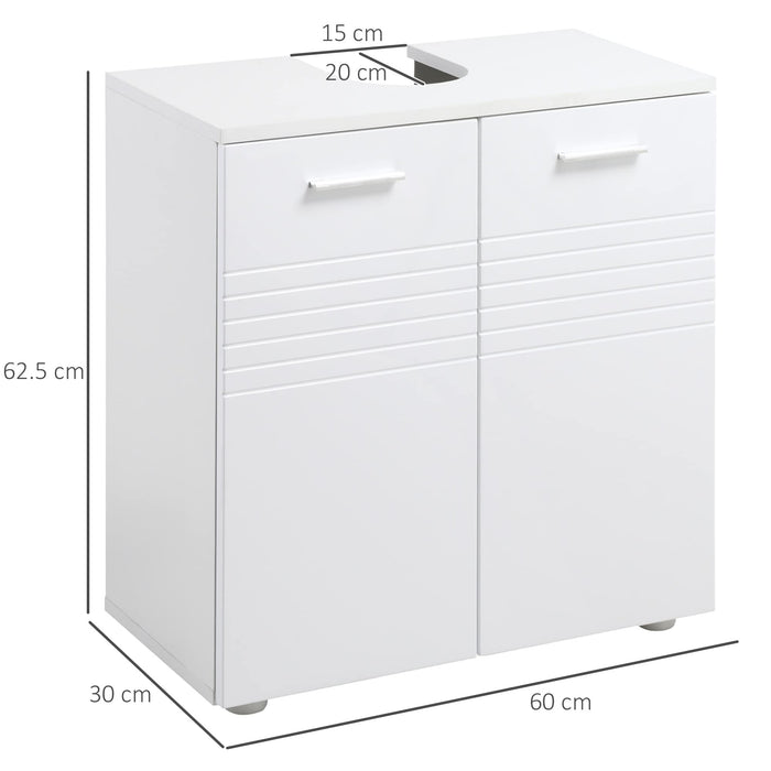 kleankin Bathroom Vanity White 300 x 625 mm