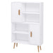 HOMCOM Sideboard Bookshelf with Two Doors White 800 x 235 x 1,230 mm