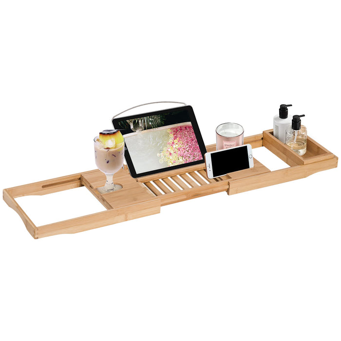 HOMCOM Tray Bamboo Bamboo 105 x 21.8 x 5 cm