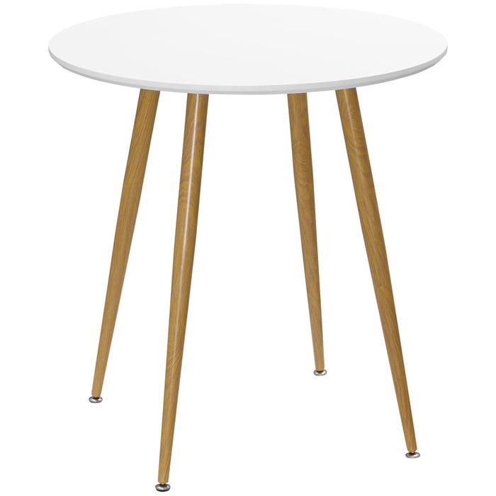 HOMCOM Dining Table MDF (Medium-Density Fibreboard), Metal 2 Seat