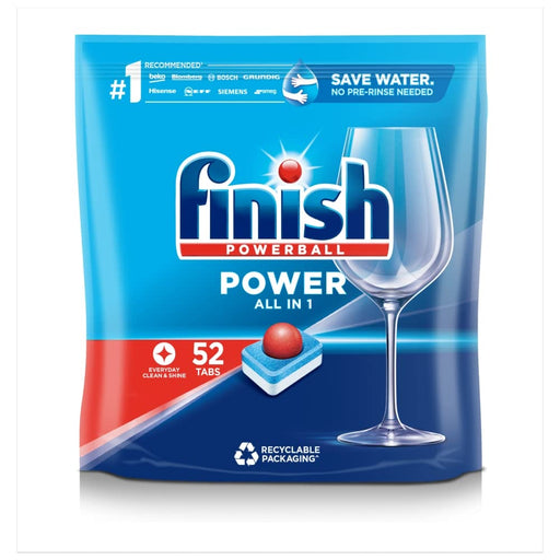 Finish Powerball Dishwasher Tablets All in 1 Pack of 52