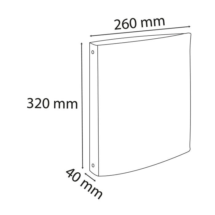 Exacompta Ring Binder 51330E Polypropylene A4 4 ring 30 mm Assorted Pack of 20