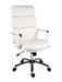 Deco Retro Style Faux Leather Executive Office Chair White - 1097WH