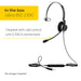 Jabra BIZ 2300 USB MS Mono - Headset - on-ear - wired - USB - Certified for Skype for Business