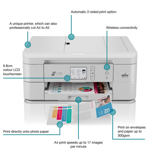 Brother DCP-J1800DW A4 Colour Inkjet Multifunction Printer