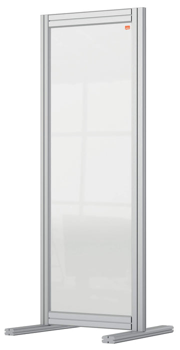 Nobo Freestanding Protection Screen Premium Plus 1000 x 400 x 400 mm Silver, Clear 1 Aluminium, Plexiglass Acrylic Modular System