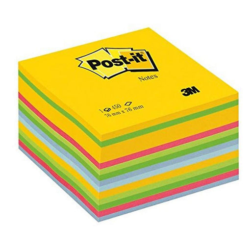 Post-it Sticky Notes Cube 76 x 76 mm Ultra Assorted Colours 450 sheets