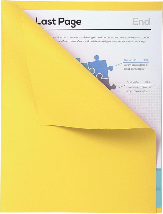 Exacompta Forever Square Cut Folder A4 Yellow Manila 170 gsm Pack of 500