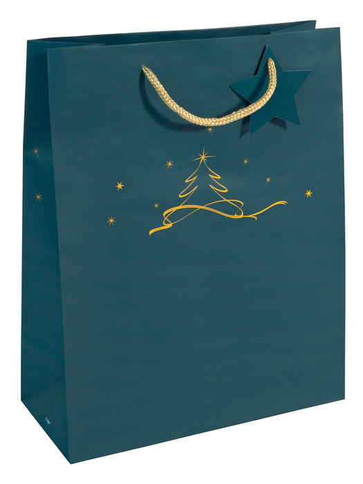 Sigel Gift Bag GT034 Petrol Blue 26 x 12 x 33 cm Pack of 5