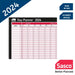 SASCO Day Planner Mounted 2024 Landscape Black, Red English 91.5 x 61 cm