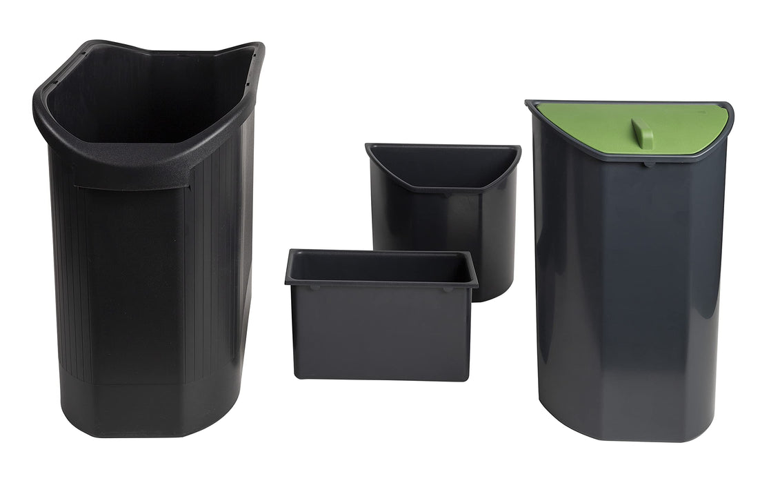 Exacompta Waste Paper Bin Topline 26L 24 x 48 x 36.5 cm Black