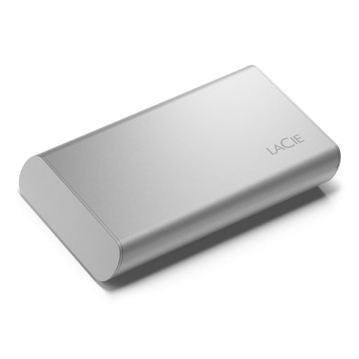 LaCie 500GB V2 USB-C Portable Silver External Solid State Drive