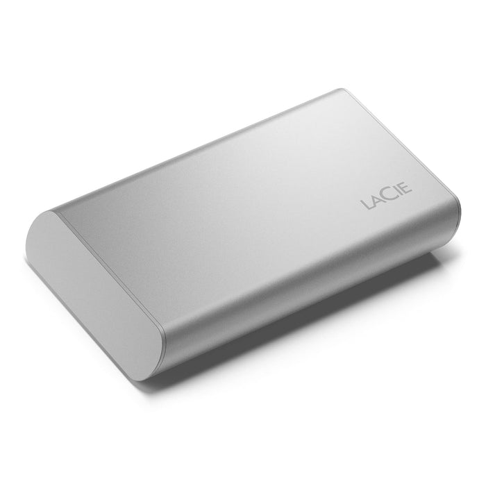 LaCie 500GB V2 USB-C Portable Silver External Solid State Drive