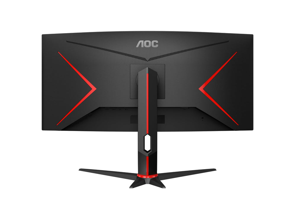 AOC Gaming U32G3X/BK - LED monitor - gaming - 32" (31.5" viewable) - 3840 x 2160 4K UHD (2160p) @ 144 Hz - IPS - 1000:1 - 1 ms - 2xHDMI, 2xDisplayPort - speakers - black, red