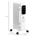 HOMCOM Radiator 24 x 34.5 x 63 cm