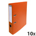 Exacompta PremTouch Lever Arch File A4 70 mm Orange 2 ring 53744E Cardboard, PVC (Polyvinyl Chloride) Portrait Pack of 10