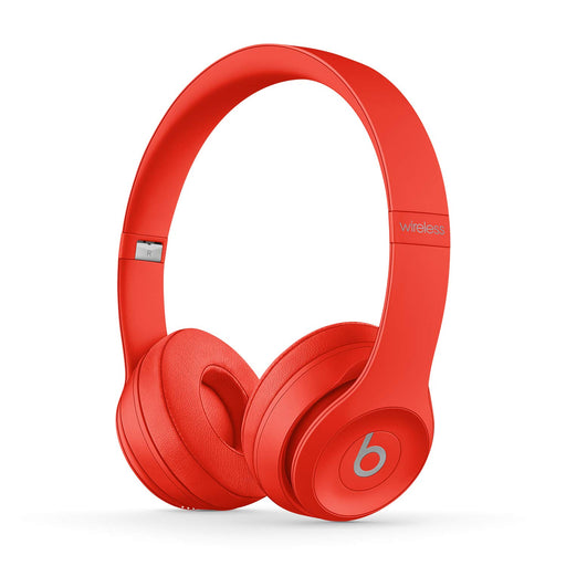 Beats Solo3 (PRODUCT)RED - Headphones with mic - on-ear - Bluetooth - wireless - 3.5 mm jack - noise isolating - citrus red - for iPad/iPhone/iPod/TV/Watch