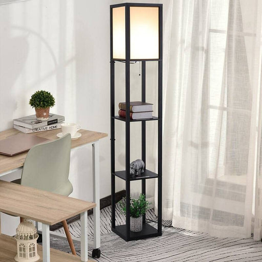 HOMCOM Floor Lamp Black 260 x 240 x 1,600 mm