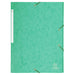 Exacompta 3 Flap Folder 17103H A4 Green 425gsm Pressboard 24x32cm Pack of 25