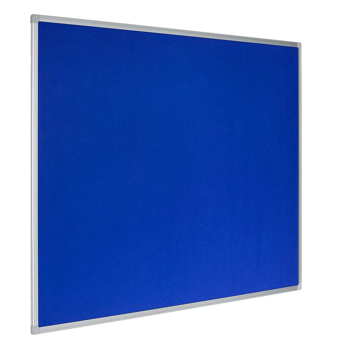 Bi-Office Earth Notice Board Non Magnetic Wall Mounted Felt 180 (W) x 120 (H) cm MDF (Medium-Density Fibreboard) Blue