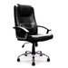 Nautilus Designs Ltd. High Back Leather Faced Executive Armchair with Integral Headrest and Chrome Base