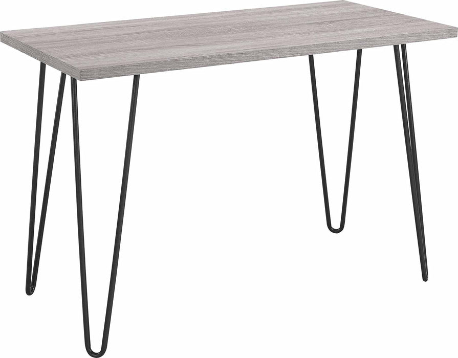 DOREL HOME Desks 9851296PCOMUK Grey Oak 1,016 (W) x 495.04599999999994 (D) x 680 (H) x 680 - 680 (H) mm