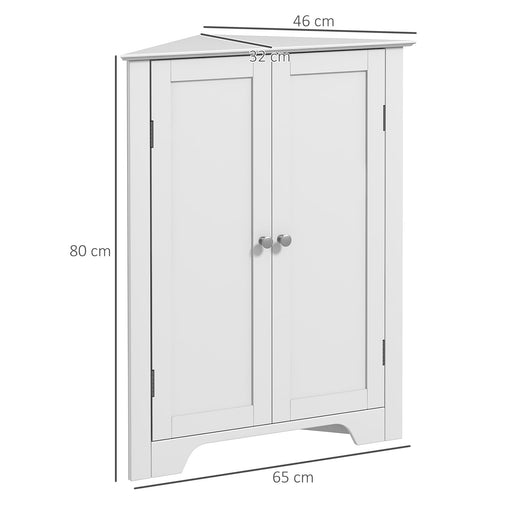 kleankin Cabinet MDF (Medium-Density Fibreboard) White 65 x 32.5 x 80 cm