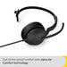 Jabra Evolve2 Wired Mono Headset Over-the-head USB-A Black