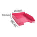 Exacompta Letter Tray Combo Midi Glossy Raspberry Pack of 6