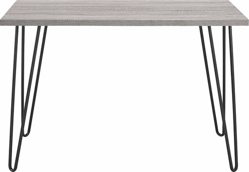 DOREL HOME Desks 9851296PCOMUK Grey Oak 1,016 (W) x 495.04599999999994 (D) x 680 (H) x 680 - 680 (H) mm