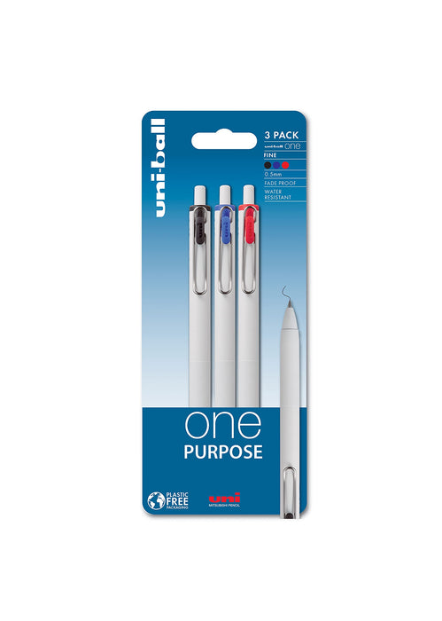 Uni-ball Ballpoint Pen 238212719 Assorted 0.35 mm Pack of 3