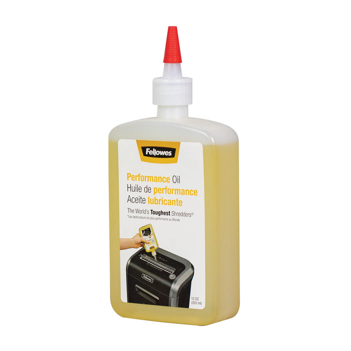 Fellowes Powershred Performance Oil for Fellowes Cross Cut and Micro Cut Shredders 350ml 35250