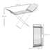 HOMCOM Clothing Rack ABS (Acrylonitril-butadieen-styreen),Aluminium Alloy, PP (Polypropylen) Silver 14.4 x 5.3 x 9.6 cm