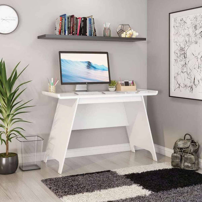 Towson Trestle Home Office Desk W1200 x D550 x H774mm Beaufort Oak - 7700001