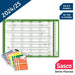 SASCO Fiscal Annual Planner Mounted 2024 Landscape Green English 91.5 x 61 cm