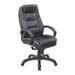 Nautilus Designs Ltd. High Back Leather Faced Executive Armchair with Contrasting Piping