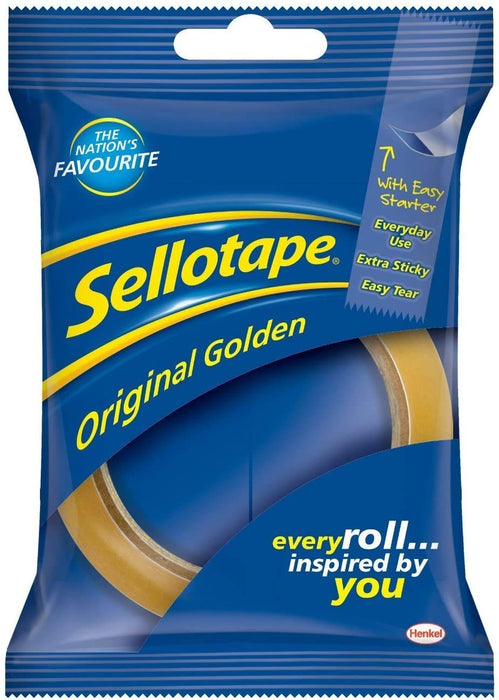 Sellotape Orig Golden Tape 24Mmx50M