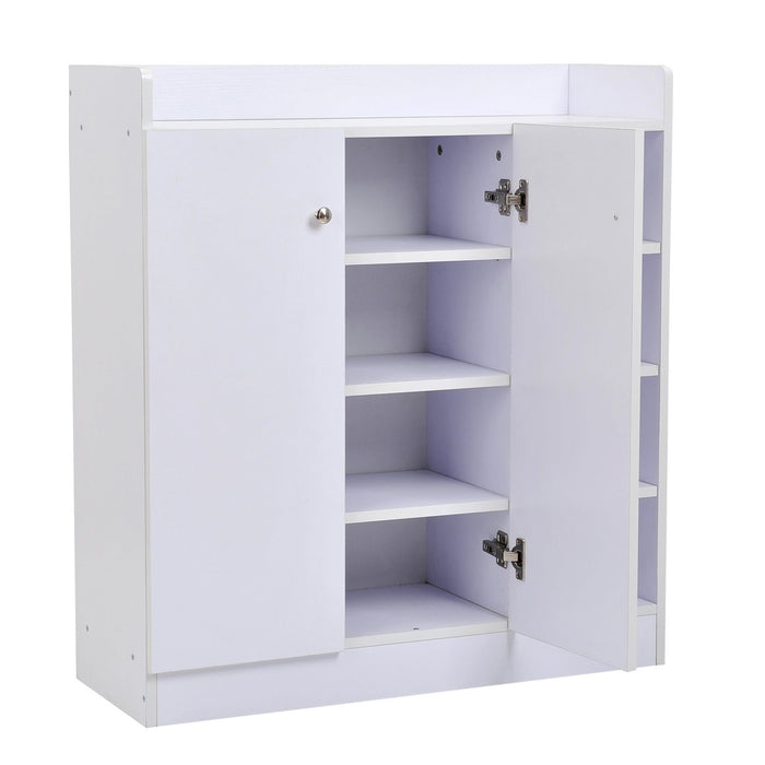 HOMCOM Shoe Cabinet 02-0623 Aluminium, Particle Board White 300 mm x 830 mm x 900 mm