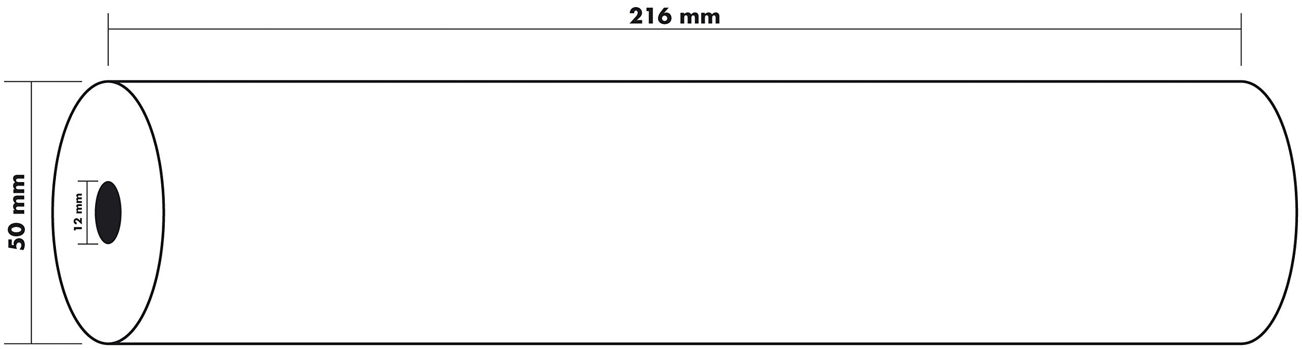 Exacompta 40924E Roll Fax 55 gsm 216 x 50 x 12 mm White Pack of 6