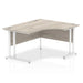 Dynamic Radial Right Hand Crescent Desk Oak MFC Cantilever Leg Grey Frame Impulse 1800/1200 x 600/800 x 730mm