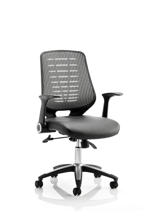 Dynamic Tilt & Lock Task Operator Chair Folding Arms Relay Black Back, Senna Yellow Seat Without Headrest Medium Back