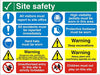 Construction Site Sign Site Safety Self Adhesive PVC 60 x 80 cm