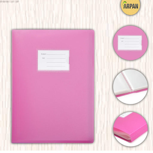 ARPAN Display Book A4 Pink 62 Pockets