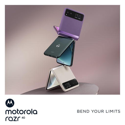 Motorola RAZR 40 - 5G smartphone - dual-SIM - RAM 8 GB / Internal Memory 256 GB - pOLED display - 6.9" - 2640 x 1080 pixels (144 Hz) - 2x rear cameras 64 MP, 13 MP - front camera 32 MP - summer lilac
