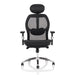 Sanderson II Black Fabric Mesh Back Chair - OP000244