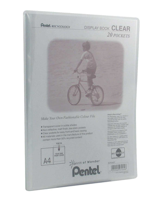 Pentel Display Book Recycology A4 Transparent Polypropylene 24 x 1.5 x 31 cm