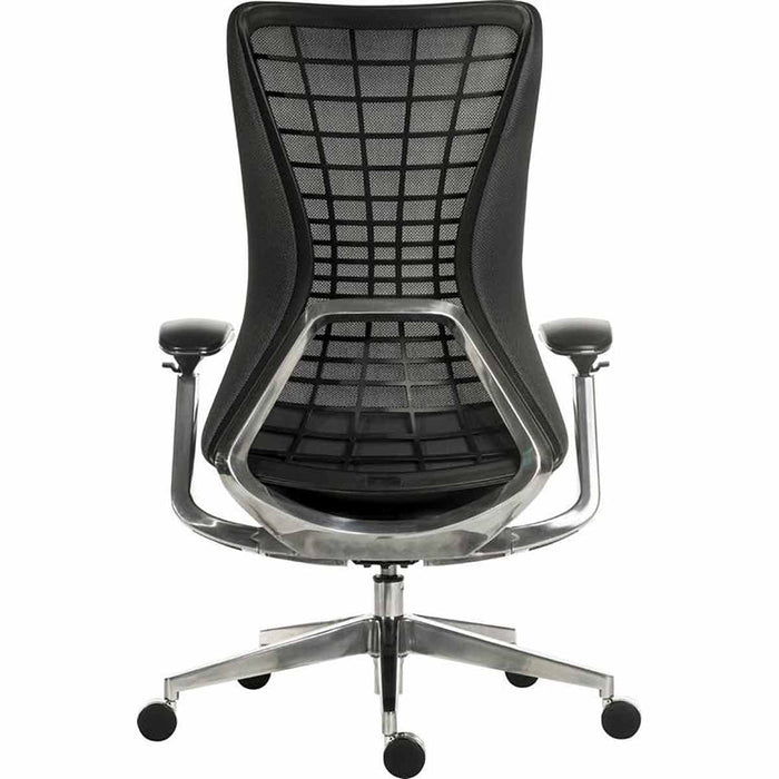 Quantum Mesh Back Executive Chair Chair Black with Black Frame - 6966BLK