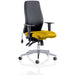 Dynamic Independent Seat & Back Posture Chair Height Adjustable Arms Onyx Ergo Senna Yellow Seat Without Headrest High Back