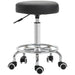 Vinsetto Round Leather Salon Working Beautician Stool Black